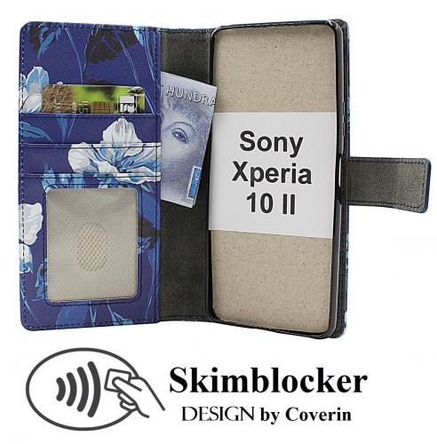 CoverinSkimblocker Sony Xperia 10 II Magnet Plnboksfodral Design