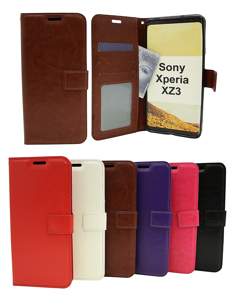 Crazy Horse Wallet Sony Xperia XZ3