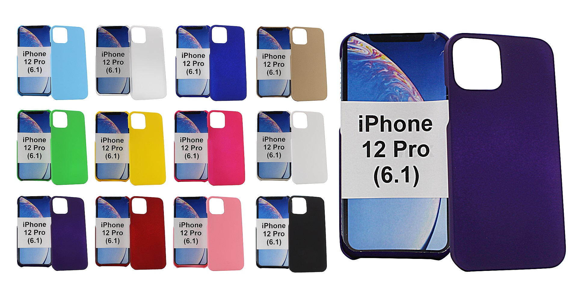 Hardcase iPhone 12 Pro (6.1) (Svart)