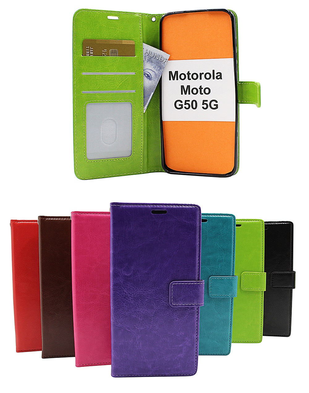 Crazy Horse Wallet Motorola Moto G50