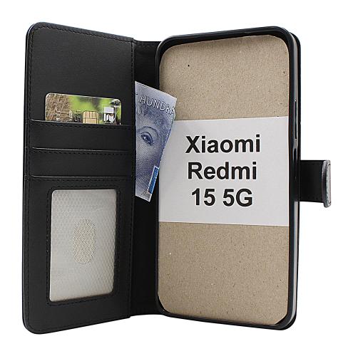 Skimblocker Xiaomi Redmi 15 5G Magnet Plånboksfodral