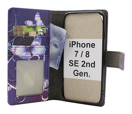 Skimblocker iPhone 7/8/SE 2nd/3rd Gen Plånboksfodral Design