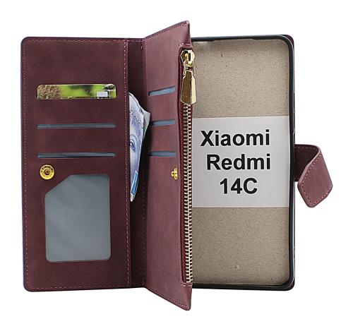 XL Xiaomi Redmi 14C Lyx Plånboksfodral