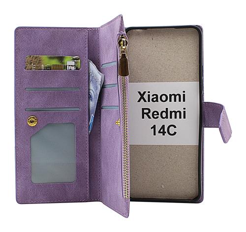 billigamobilskydd.seXL Xiaomi Redmi 14C Lyx Plånboksfodral
