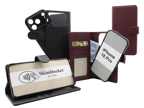 Skimblocker iPhone 18 Pro Magnet Plånboksfodral