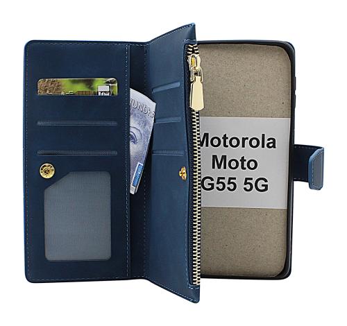 billigamobilskydd.seXL Motorola Moto G55 5G Lyx Plånboksfodral