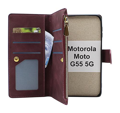 XL Motorola Moto G55 5G Lyx Plånboksfodral