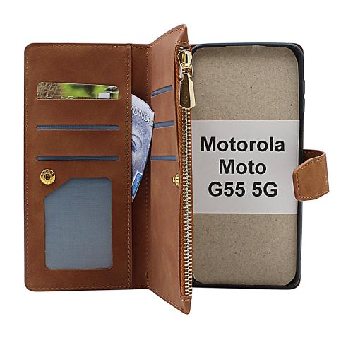 billigamobilskydd.seXL Motorola Moto G55 5G Lyx Plånboksfodral