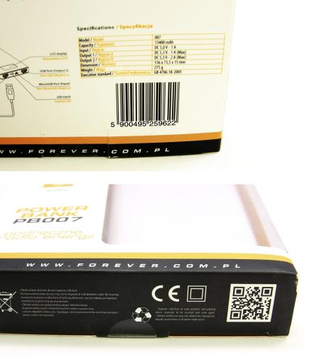 Forever Power Bank Nödladdare