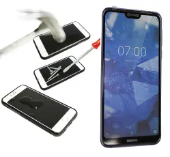 Full Frame Glas skydd Nokia 7.1
