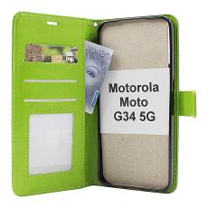 Crazy Horse Wallet Motorola Moto G34 5G