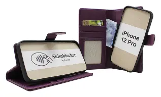 Skimblocker iPhone 12 Pro (6.1) Magnet Plånboksfodral