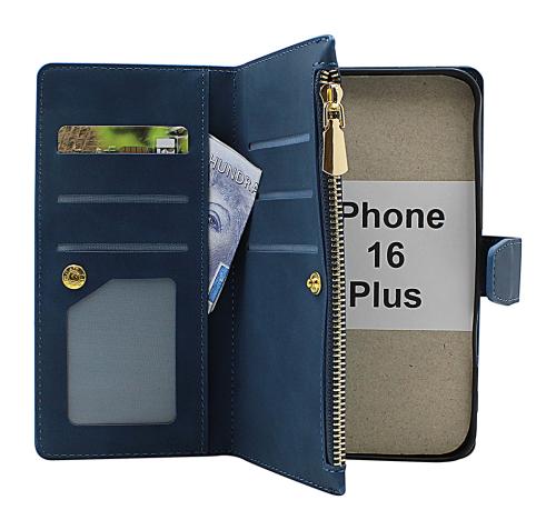 XL iPhone 16 Plus Lyx Plånboksfodral
