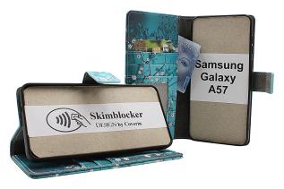 Skimblocker Samsung Galaxy A57 5G Pl&aring;nboksfodral Design
