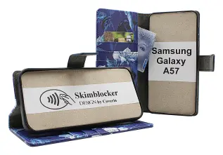Skimblocker Samsung Galaxy A57 5G Pl&aring;nboksfodral Design