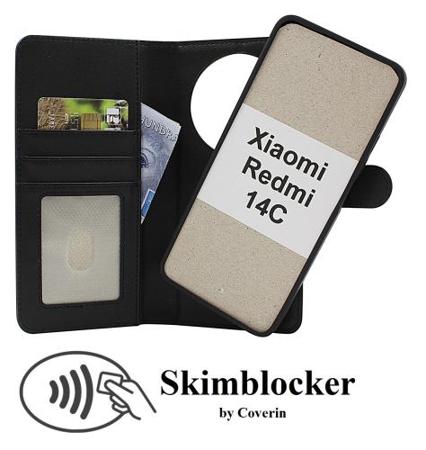 CoverinSkimblocker Xiaomi Redmi 14C Magnet Plånboksfodral