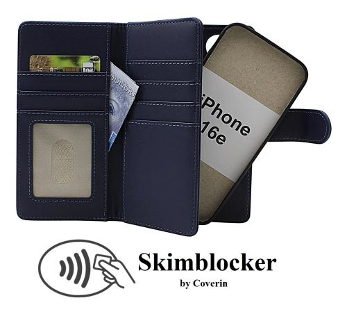 CoverinSkimblocker iPhone 16e XL Magnet Plånboksfodral