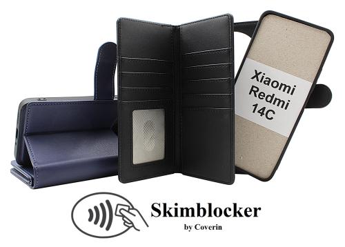 CoverinSkimblocker Xiaomi Redmi 14C XL Magnet Plånboksfodral