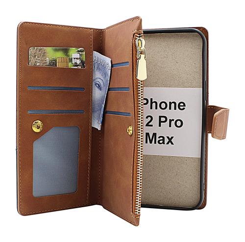 XL iPhone 12 Pro Max Lyx Plånboksfodral