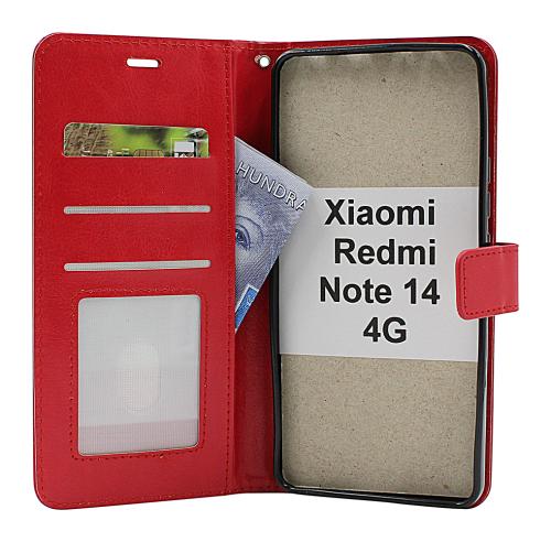 billigamobilskydd.seCrazy Horse Xiaomi Redmi Note 14 4G Plånboksfodral