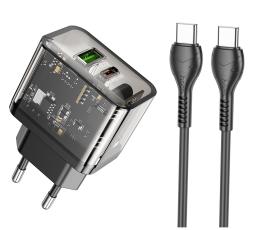 USB-C Hoco N34 Dual Snabbladdare