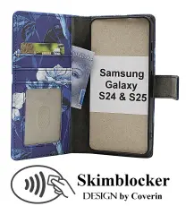 Skimblocker Samsung Galaxy S24 / S25 Plånboksfodral Design