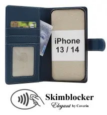 Skimblocker iPhone 13 / 14 Plånboksfodral