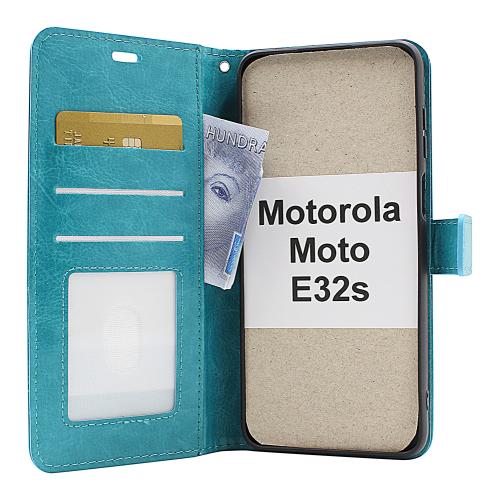 Crazy Horse Wallet Motorola Moto E32s 