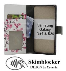 Skimblocker Samsung Galaxy S24 / S25 Plånboksfodral Design