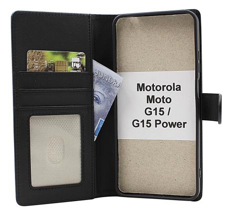 Skimblocker Motorola Moto G15 / G15 Power Plånboksfodral