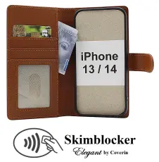 Skimblocker iPhone 13 / 14 Plånboksfodral