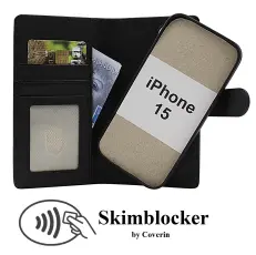 CoverinSkimblocker iPhone 15 Magnet Plånboksfodral