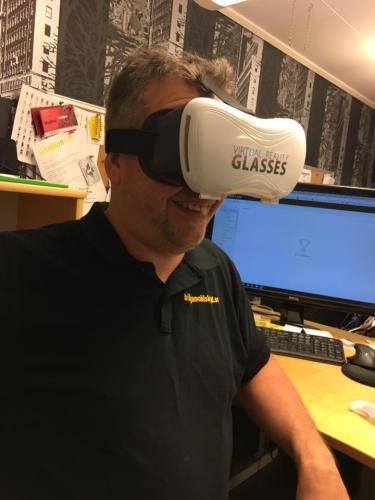 VR-glasögon 3D med kontrollknappar