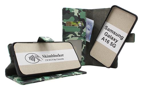 Skimblocker Samsung Galaxy A16 / A16 5G Magnet Plånboksfodral Design