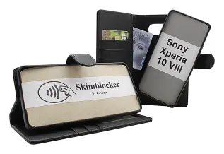 Skimblocker Sony Xperia 10 VIII Magnet Pl&aring;nboksfodral