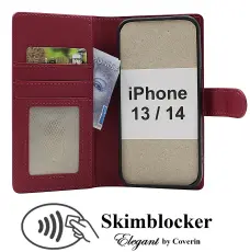 Skimblocker iPhone 13 / 14 Pl&aring;nboksfodral