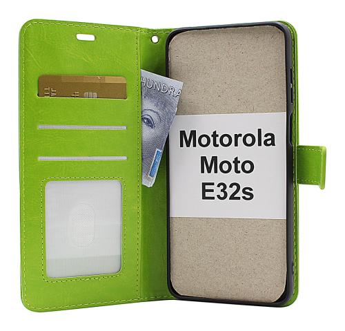 Crazy Horse Wallet Motorola Moto E32s 