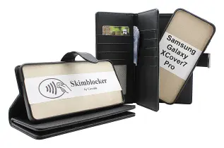 Skimblocker Samsung Galaxy XCover7 Pro, XL Magnet Pl&aring;nboksfodral