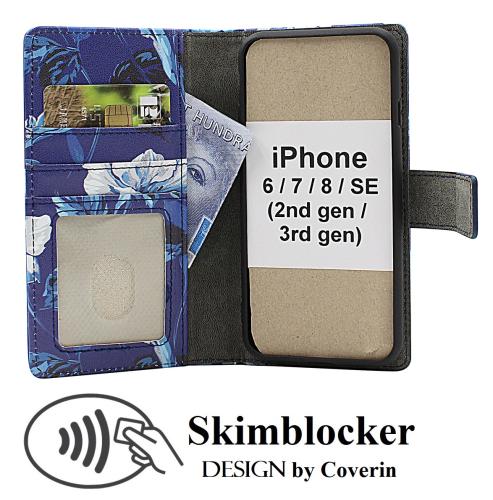 CoverinSkimblocker iPhone 7/8/SE (2nd/3rd Gen.) Magnet Plånboksfodral Design