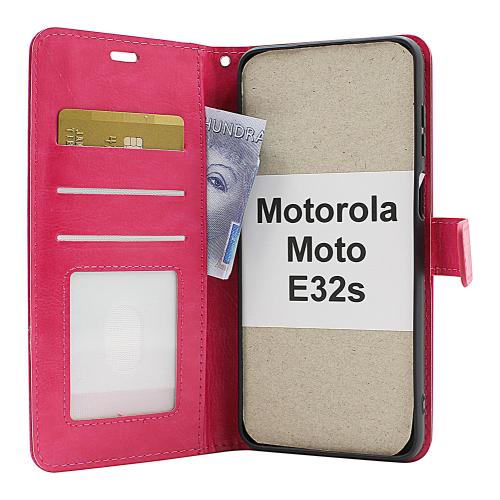Crazy Horse Wallet Motorola Moto E32s 