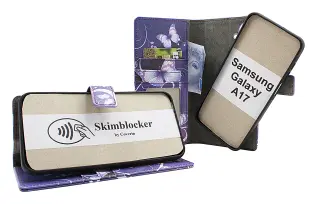 Skimblocker Samsung Galaxy A17 Magnet Plånboksfodral Design