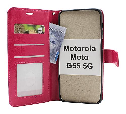 Crazy Horse Motorola Moto G55 5G Plånboksfodral