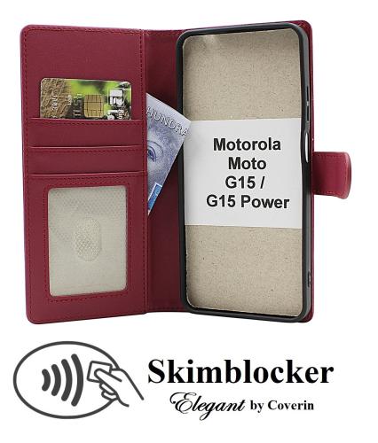 CoverinSkimblocker Motorola Moto G15 / G15 Power Plånboksfodral