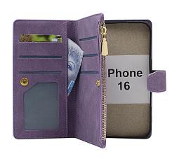 XL iPhone 16 Lyx Pl&aring;nboksfodral