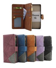 XL iPhone 16 Lyx Pl&aring;nboksfodral