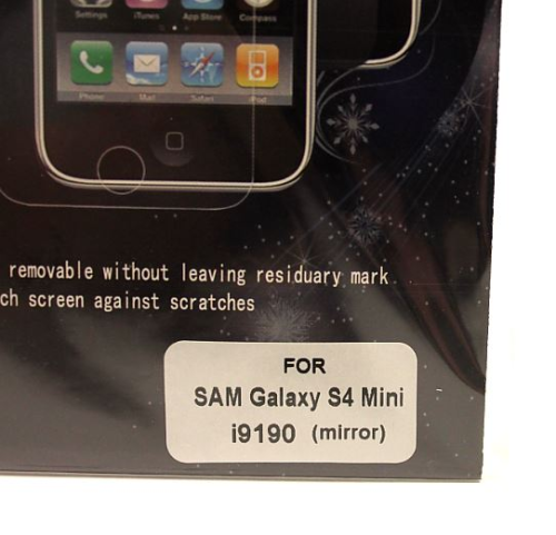 Samsung S4 Mini Spegel Skärmskydd (i9195/i9190)