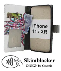 CoverinSkimblocker iPhone 11 & iPhone XR Plånboksfodral Design