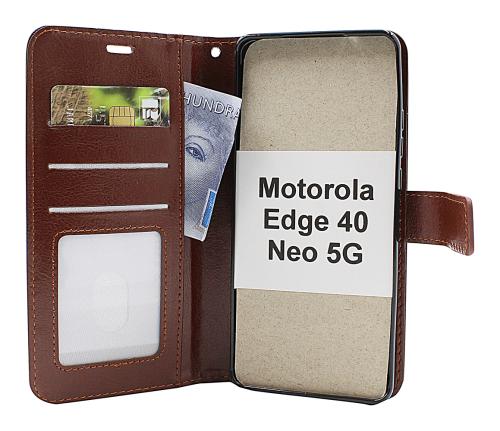 Crazy Horse Wallet Motorola Edge 40 Neo 5G