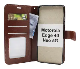 Crazy Horse Wallet Motorola Edge 40 Neo 5G