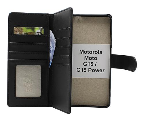 Skimblocker Motorola Moto G15 / G15 Power XL Plånboksfodral